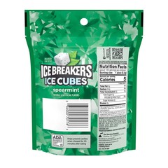 ICE BREAKERS Ice Cubes Spearmint Sugar Free Chewing Gum Pouch, 8.11 oz (100 Piec