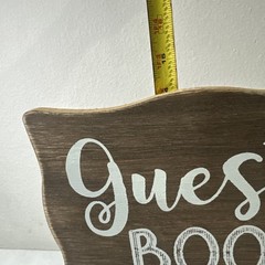 Wedding Guest Book Table Piece. 13.9 X 7.68 X 2.76 In