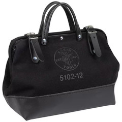 12 In. Tool Bag, Black Canvas