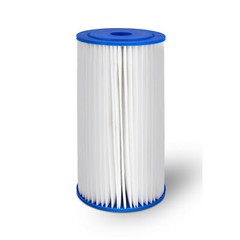 Big Blue Pleated Sediment Water Filter Washable 5 Micron Cartridges 4.5 x 10
