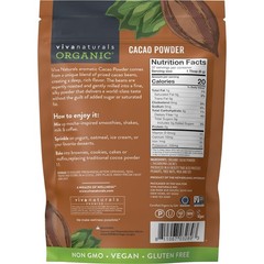 Organic Cacao Powder, 8 Oz – Unsweetened Cocoa Powder with Rich Dark Chocolate F