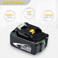 2Pack For Makita BL1850B 4000mAh 18V Lithium-Ion Battery LXT BL1860B BL1840B NEW
