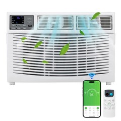 8000 BTU 115V Window Air Conditioner w/Remote Control & LED Digital Panel, Wifi