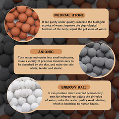 Replacement Anion Mineral Bead Stone Ball, 3 Bag Purifying Water Mineral Stone B