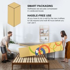 12″ 14″ MATTRESS POCKET SPRING LUXURY TWIN FULL QUEEN KING SIZE BED IN A BOX