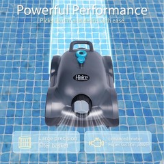 Cordless Wall Climbing Robotic Pool Cleaner for 2200 Sq Ft In-Ground Pools