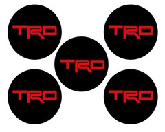 2″ Toyota TRD Wheel Center Cap Overlay , Vinyl Decal Sticker sheet of 5