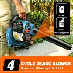 Sopladora De Hojas De Gasolina 26.5 CC 4 Cycle Para Jardin 125 MPH 410 CFM