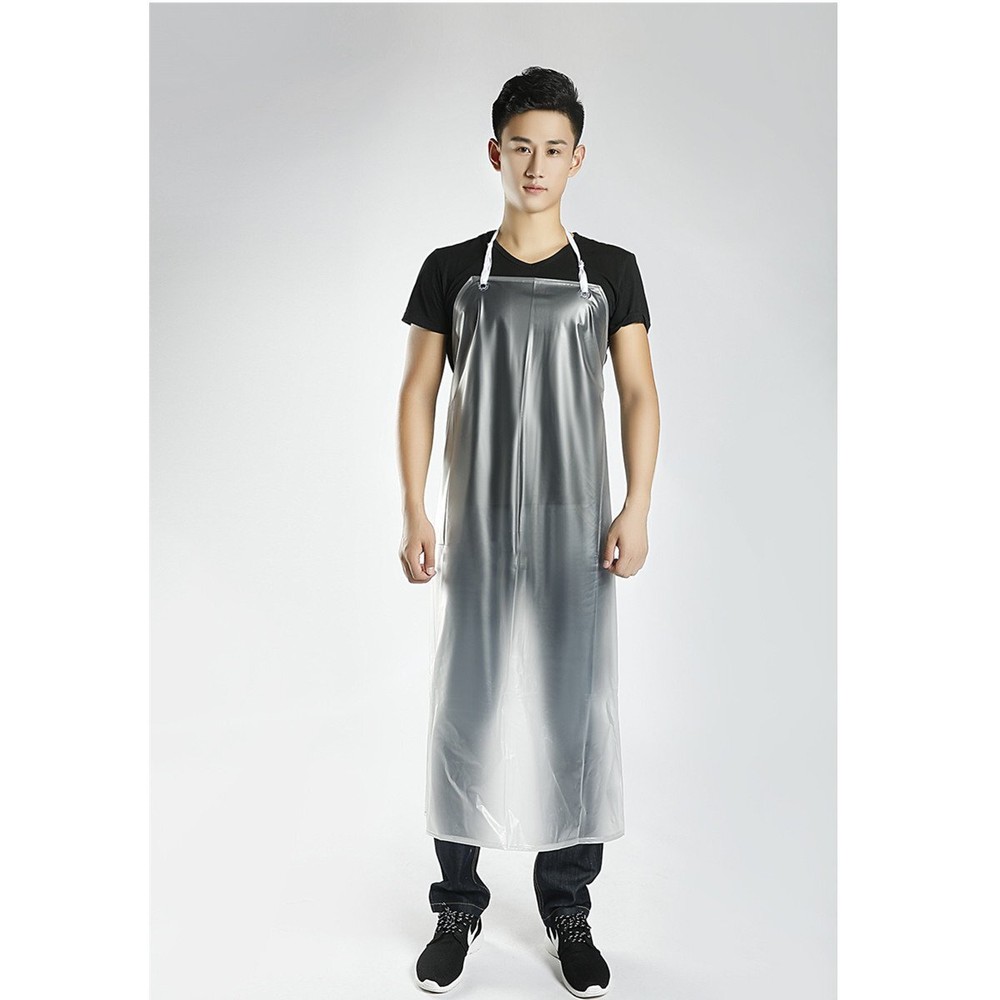 47″x28″ Semi-Transparent PVC Apron Waterproof Kitchen Garden Butcher Cleaning