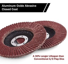 10 PACK 4.5 Inch Flap Disc 4-1/2″ 80 Grit Angle Grinder Sanding Grinding Wheel
