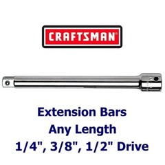 Craftsman 1/4″ 3/8″ 1/2″ in. Drive Extension Bar – Socket Ratchet – ANY SIZE