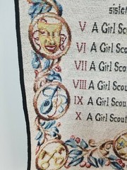 Girl Scouts Law Tapestry Wall Hanging Bannerette 13 x 18 in.