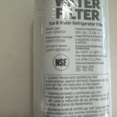 Samsung DA97-17376B HAF-QIN/EXP REFRIGERATOR Water Filter New E55
