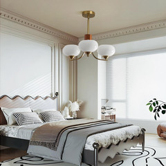 Brushed Brass 3-Head Globe Chandelier – Adjustable Industrial Ceiling Light
