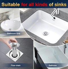 2-Pack Bathroom Sink Stopper Hair Catcher Bathroom Pop Up Sink Drain Filter US