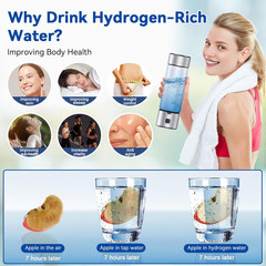 Hydrogen Water Bottle Generator, 2 in 1 Hydroh Hydrogen Water Bottle with SPE/PE