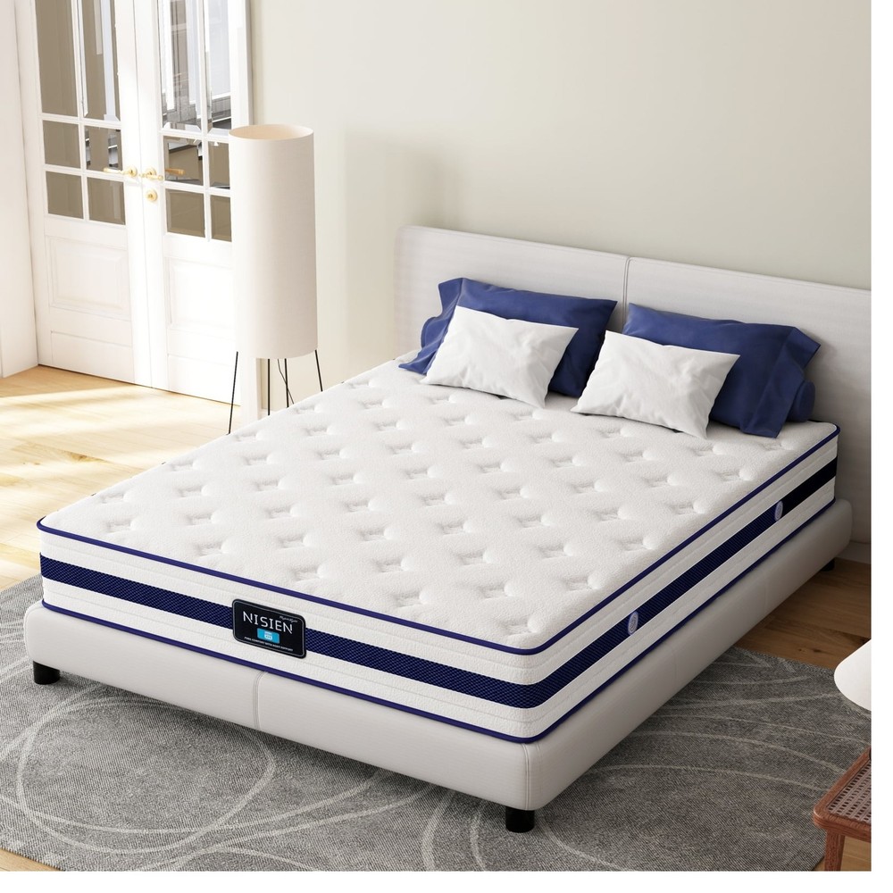 Nisien NISIEN005 10 Inch Hybrid Mattress in a Box, Twin, 39″ X 75” X 10″