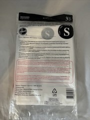 Genuine Hoover Vacuum Bags 3 Type S Allergen Filtration 43655094 4010100S