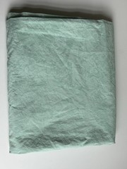 Ralph Lauren Twin FLAT Sheet Avery Green Cotton Damask Vintage 1994 1990s