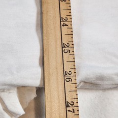 (1) Anthropologie Clementine White Cotton Jersey Euro Sham w/ Ruffles 26.5×26.5″