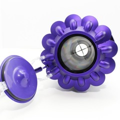 Dyson UP13 UP20 UP30 DC65 DC66 INNER CYCLONE w/ HANDLE from Canister OEM Purple