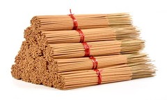 100 UNSCENTED Incense Sticks 11″ – 100% Natural Light Brown Joss Wood Punk Bulk