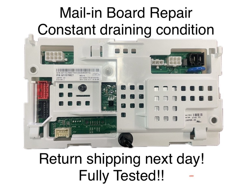 Whirlpool Amana Maytag W11603810 Washer BOARD REPAIR ONLY! PLEASE READ DESCRIPT
