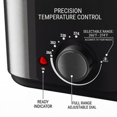 1.5L Electric Deep Fryer with Basket, Nonstick & Cool-Touch, Easy to Clean, 900W