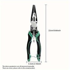 Multifunctional Electrician Pliers -CR-V Steel for Wire Work & Electrical Repair