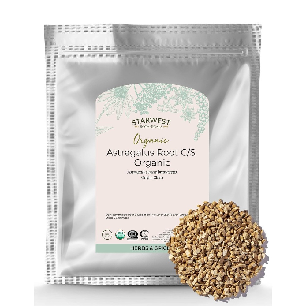 Starwest Botanicals Organic Astragalus Root – 16 Ounce (Pack of 1), No Color