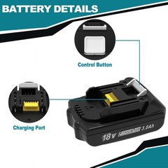 2 Pack For Makita 18V 3.0Ah LXT Lithium-Ion BL1830B BL1850B BL1860B Battery LED