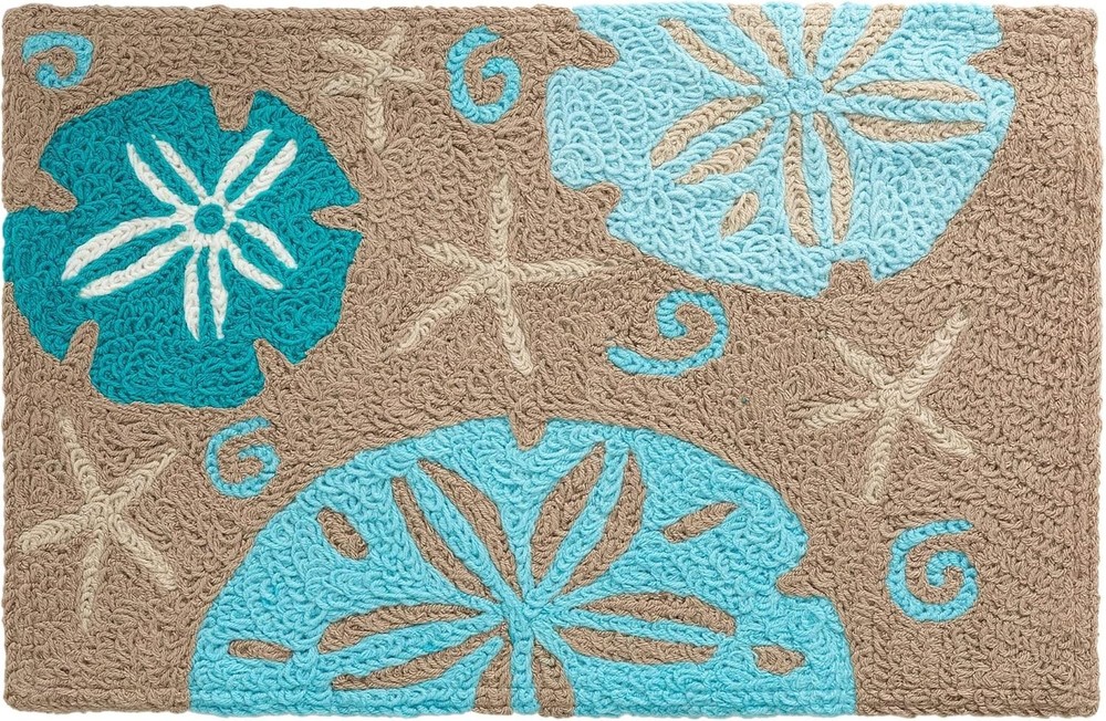 Jellybean Sand Dollars Accent Rug 20×30 Machine Washable Indoor Outdoor