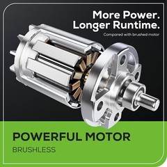 Greenworks 24V Brushless 1/4″ Cordless Impact Driver, (2) 2.0Ah Batteries, Comp
