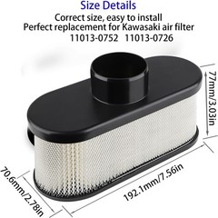 Air Filter For JOHN DEERE MIU12555 BOBCAT 4164631 GRAVELY 21548000 ROTARY 12758