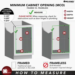 3.63 In. H X 19.75 In. W X 4.25 In. D Single Cabinet Door Mount Wood Storage Tra