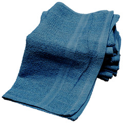 12×12 Blue 100% Cotton Washcloth Rags Multi Purpose Reusable Cleaning Cloths