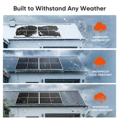 300W 600W 1200W 1800W Mono Solar Panel High Efficiency TOPCon RV Home 26.5% High