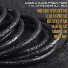 50 FT High Pressure Washer Hose 5800 PSI M22-14MM Power Washer Extension Hose