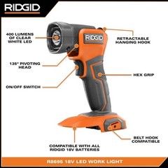 NEW R8694B – RIDGID 18-Volt Torch Light (Tool-Only)