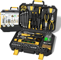 Household Tool Kit 209 Piece Socket Wrench Set Home Auto Repair Garage Mechanic