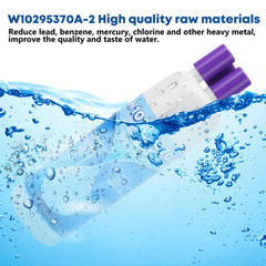 6Pack Replacement Refrigerator water filter 10295370A WHR1RXD1 KAD1RXD1 P8RFWB2L