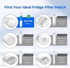 Waterdrop Refrigerator Filter, Replacement for Kenmore® 46-9083, 46-9030, 6 Pack