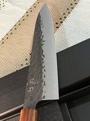 8″ Gyuto Chef Knife 9Cr18MoV High Carbon Steel Hammered Japanese Kitchen Knife