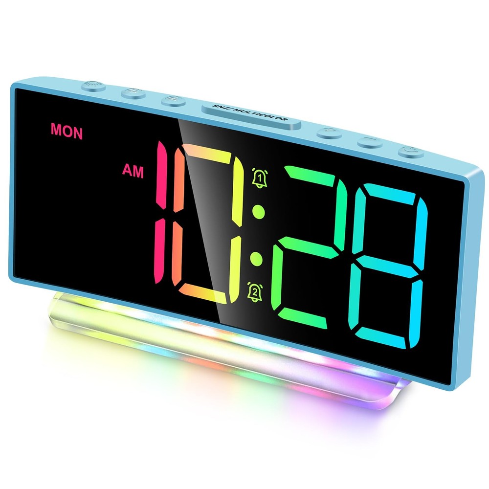 Loud Alarm Clock for Heavy Sleepers Adults,Kids,Teens,Desk Clock with USB Por…
