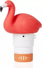 XY-WQ Flamingo Chlorine Floater for 1″ Tab ONLY, Mini Floating Pool Chlorine