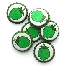 Beer Bottle Crown Caps – (Hop Cone) Package of 144