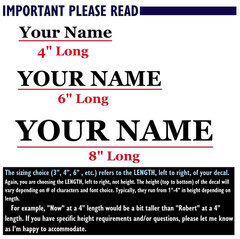 Custom Text Vinyl Lettering Sticker Decal Personalized – ANY TEXT ANY NAME {c18