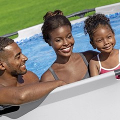 Bestway Steel Pro Max 10’x30″ Round Above Ground Outdoor Swimming Pool with Pump
