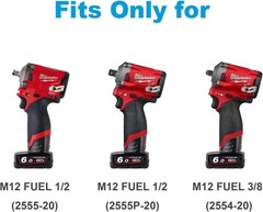 For Milwaukee M12 Protective Tool Boot FUEL Stubby Impact Wrenches 2554, 2555P