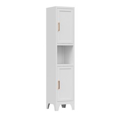 61”H Farmhouse Kitchen Pantry Cabinet with Shelves Metal Cabinet for Home,office
